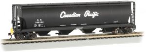 HO 4-Bay Cyl.Hopper CP/blk w/Script Lettering