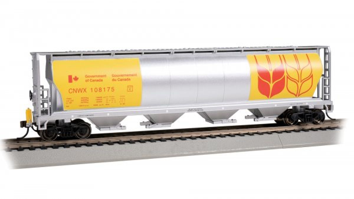 HO 4-Bay Cyl.Hopper Gov. Of Canada #108175/yel