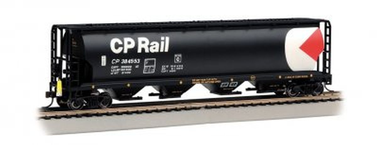 HO 4-Bay Cyl.Hopper CP Rail #384553/blk