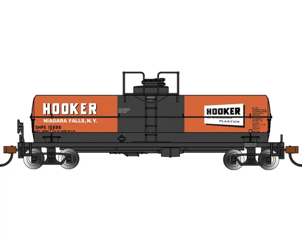 HO Chemical Tank Car Hooker Chemicals #15686