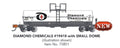 N Chemical Tank Car Diamond Chemicals #19418