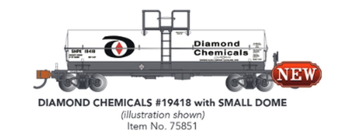 N Chemical Tank Car Diamond Chemicals #19418