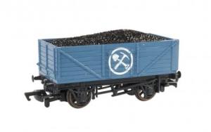 HO TTT Blue Mining Wagon w/Load