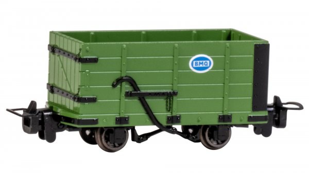 HO TTT Narrow Gauge High-Side Wagon/green (Runs on N Track)