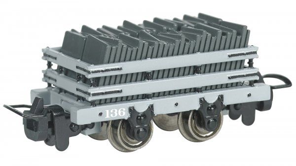 HO TTT Narrow Gauge Slate Wagon #136 w/Load