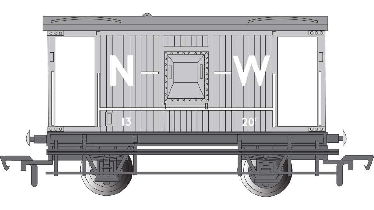 HO TTT 16 TON BRAKE VAN NORTH WESTERN