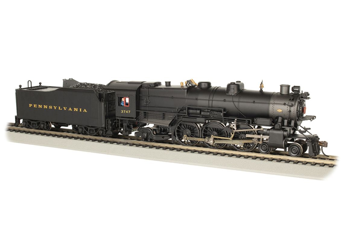 HO PRR K4 4-6-2 Steam Loco #3747 w/Modern Pilot/DCC Sound