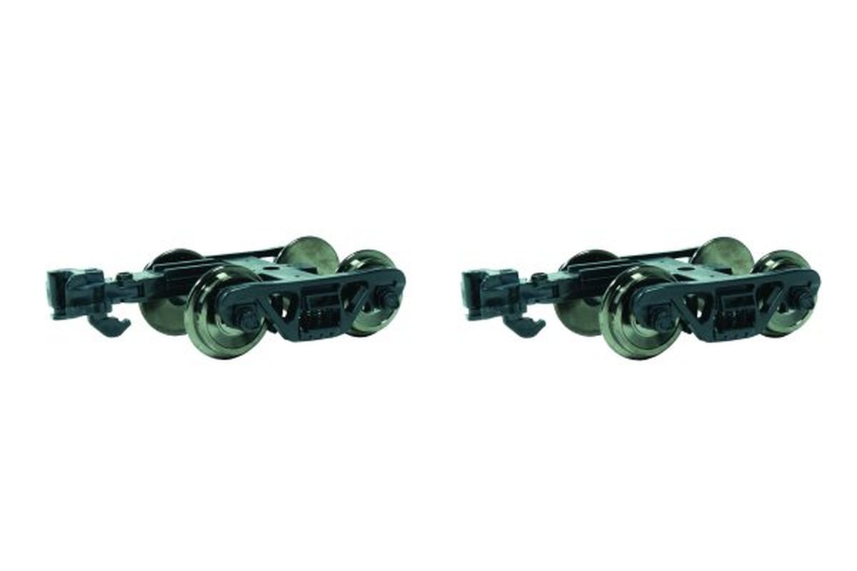 G 1:29 Roller Bearing Trucks w/Metal Wheels/2pk