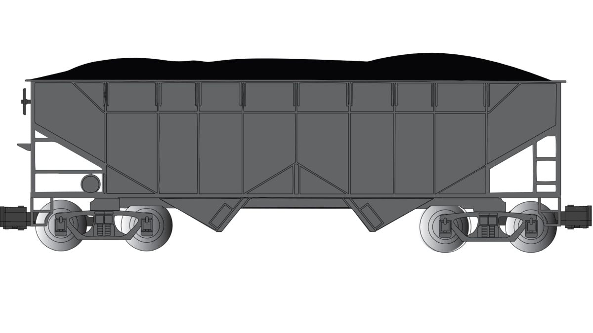 G 2 Bay Hopper Painted Unlettered - Black