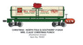 G Single-Dome Tank Car Christmas NP&S #12024