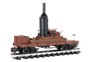 G 20' Flatcar w/Log Skidder &Crates