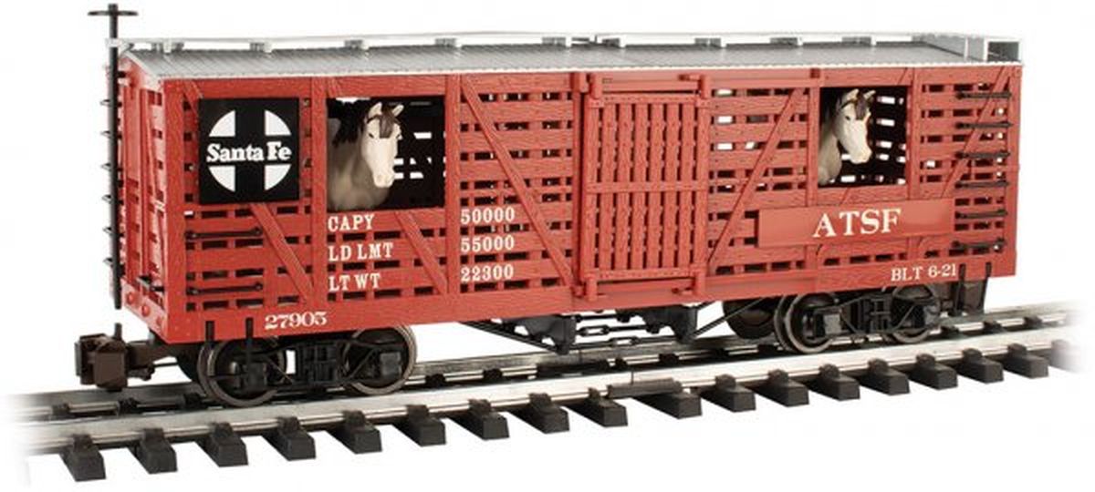 G Animated Stock Car w/Horses SF