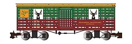 CHRISTMAS NP&S w/REINDEER RED and GREEN
