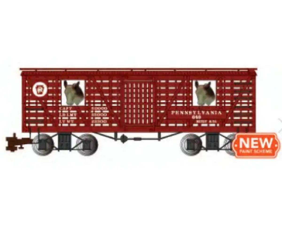 PRR #649 w/CATTLE  Anim Stock Car