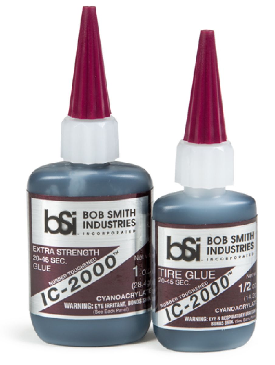 IC-2000Black Rubber Toughened CA 1/2oz