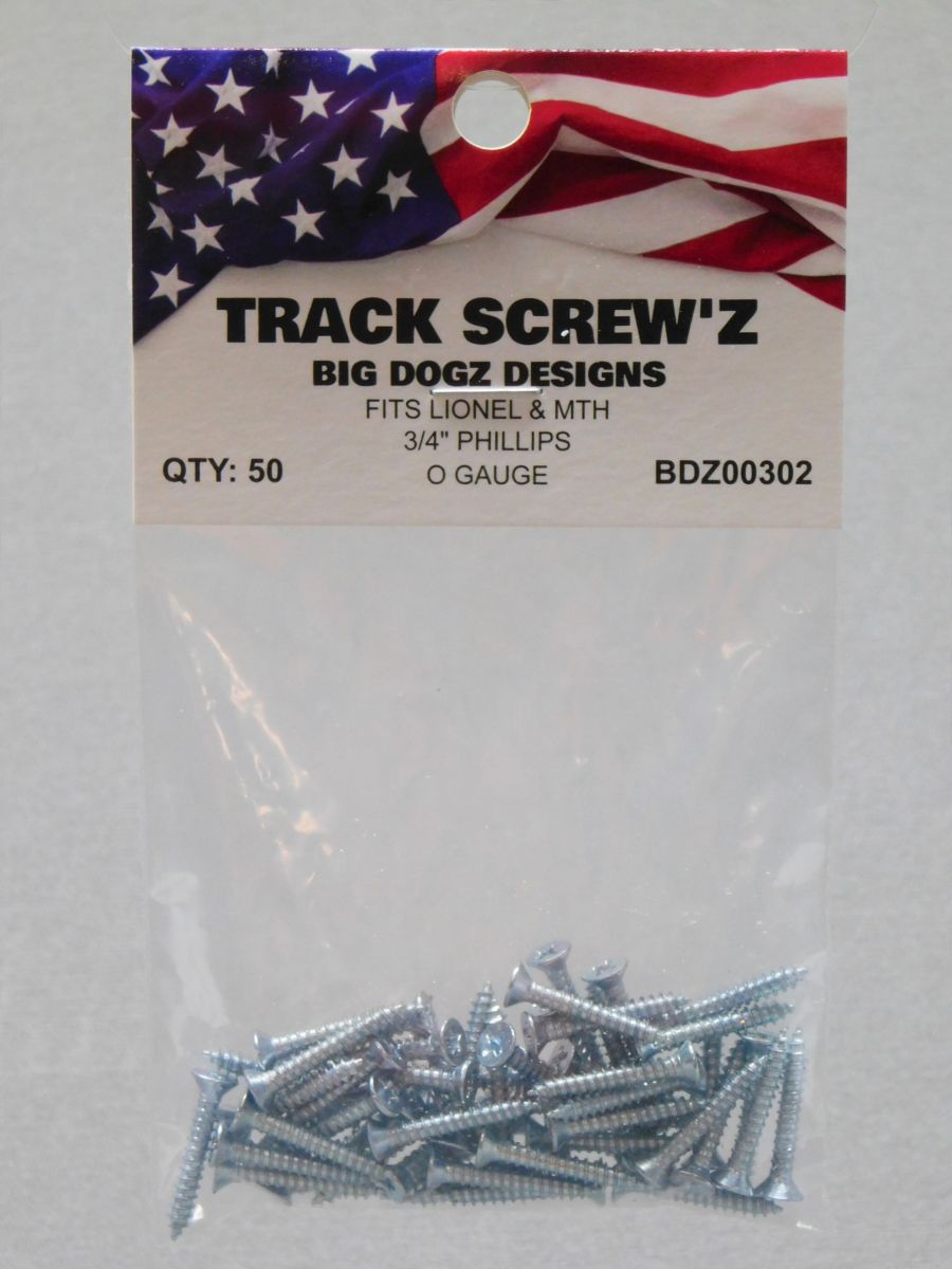 Track Screw'z 50 Count (Lionel and MTH)