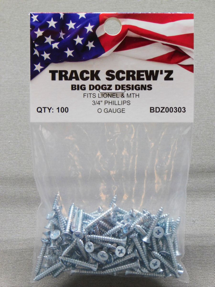 Track Screw'z 100 Count (Lionel and MTH)
