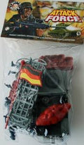 Small Attack Set 25/pc/approx Jeep  Sandbags  Barbwire