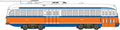 HO Trolley Phila Gulf Oil #2240 ex Toronto w/DCC & Sound