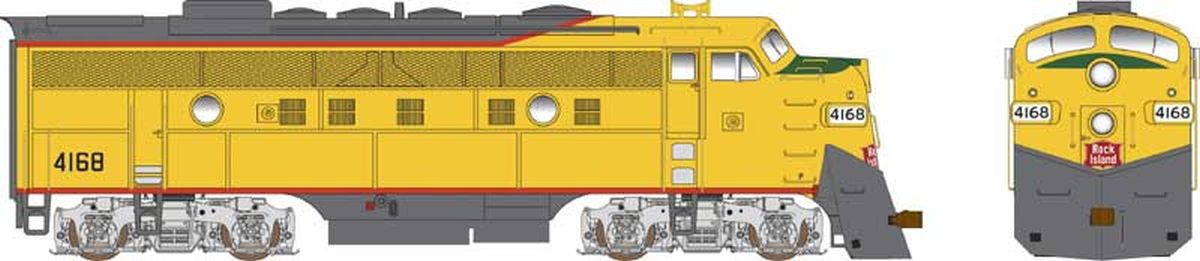 HO F9AM RI #4168 EX UP ylw/gray w/snd