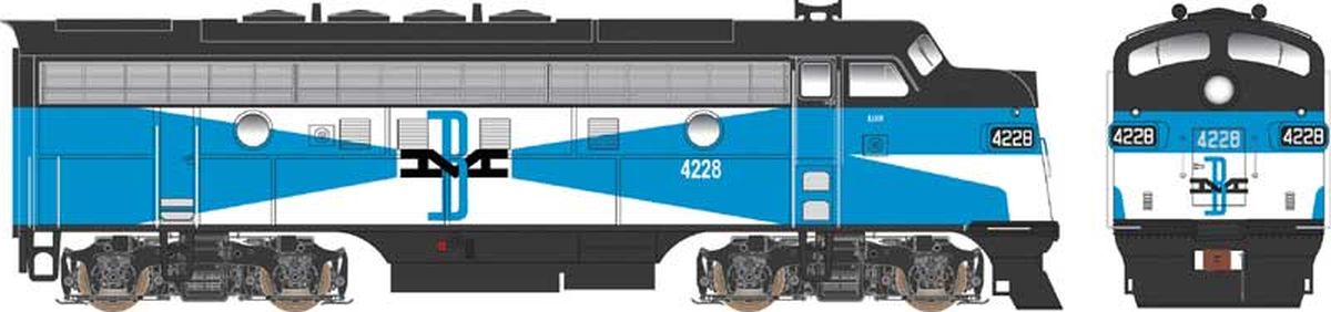 HO F-3A B&M Ph4 #4228 Bl/Wh/Blk McGinnis Schm w/snd