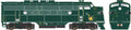 HO F3A PhII Diesel w/Sound CNJ #51/grn&gld