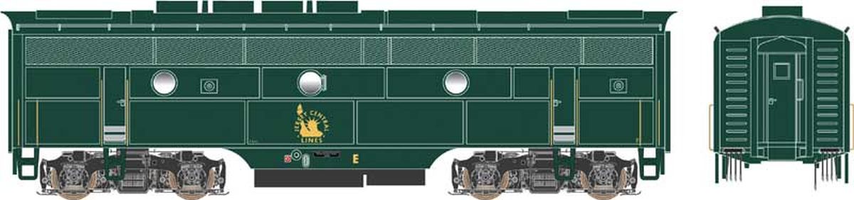 HO F3B PhII Diesel w/Sound CNJ #E/grn&gld