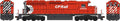 HO SD40 CP Rail ex QNSL 8 stripe small Multi Mark #5409