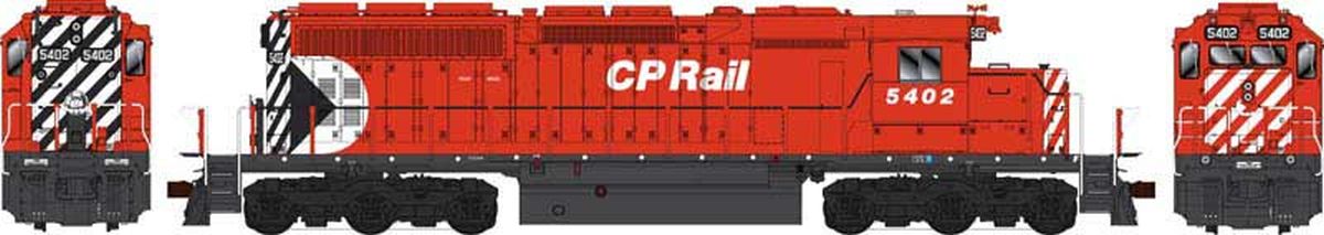 HO SD40 CP Rail ex QNSL 8 stripe small Multi Mark #5409