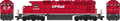 HO SD40 CP Rail Action Red w/8 Nose stripes no multi mark #5