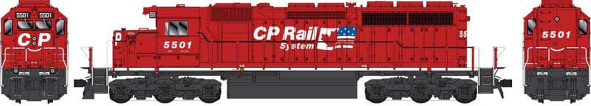 HO SD40 CP Dual Flag Scheme #5501 w/Snd