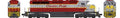 HO SD40 CP Grey/Maroon Small Rear #'s (no ditch lights) #550