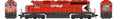 HO SD40 CP Rail 5 Face Stripes Small Multi Mark (Experimenta