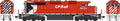 HO SD40 CP Rail 8 Nose Stripe Large Multi Mark w/Ditch light