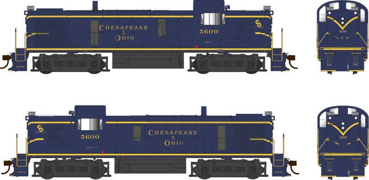 HO RS-3 Diesel w/Sound C&O as delivered #5600