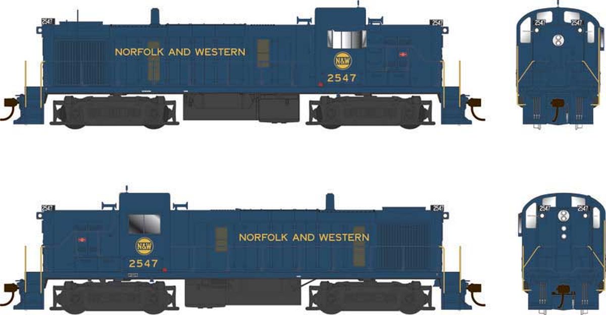 HO RS-3 Diesel w/Sound N&W ex-NKP #2547