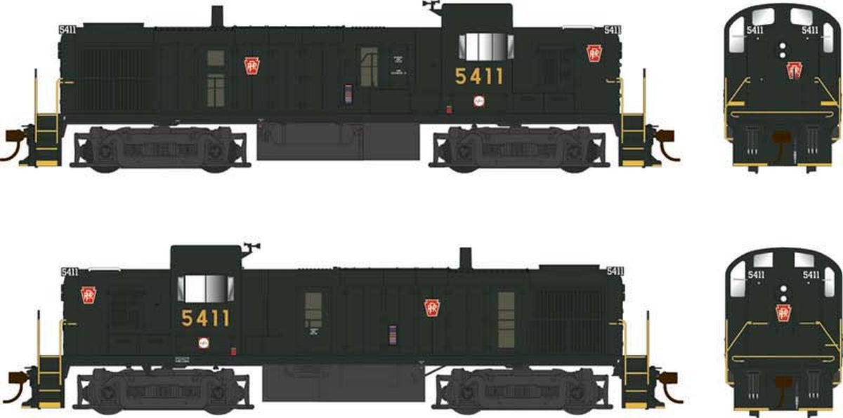 HO RS-3 Diesel PRR keystone scheme #5411