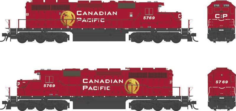 HO SD40-2 Diesel CP #5769 B unit