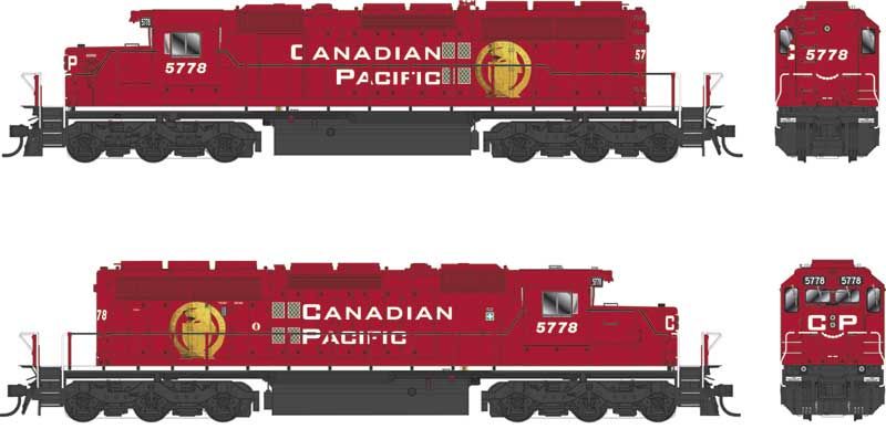 HO SD40-2 Diesel CP #5778 Golden Beaver