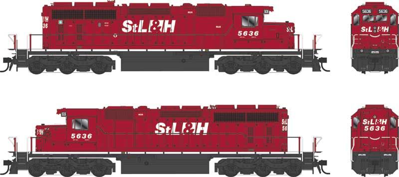 HO SD40-2 Diesel w/Sound STL & HR #5615