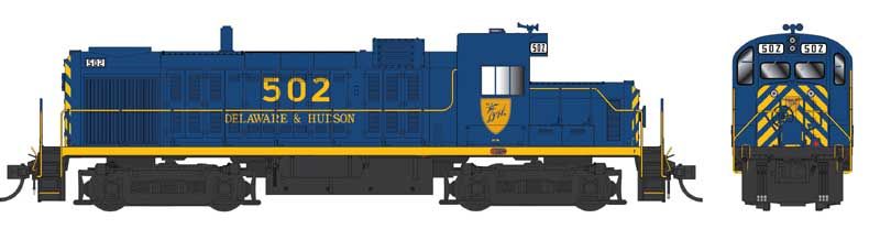 HO RS-3M Chop Nose Diesel w/Sound D&H Blue 502