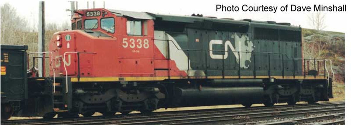 HO SD40-2W Diesel CN #5338/CNNA Map Scheme
