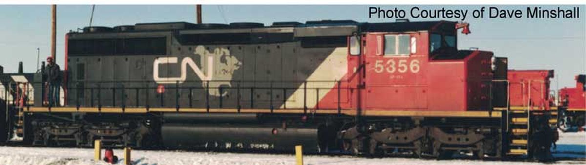 HO SD40-2W Diesel CN #5356/CNNA Map Scheme