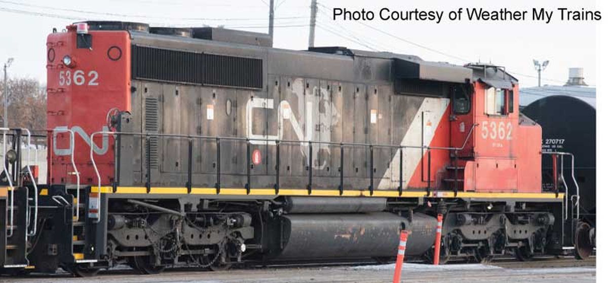 HO SD40-2W Diesel w/Sound & Strobe CN #5362/CNNA Map Scheme