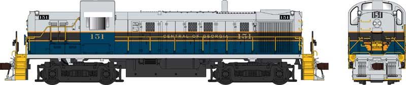 HO RS-3 Diesel w/Sound CoG #151/blu&gry