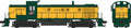 HO RS-3 Diesel CNW #165/yel&grn