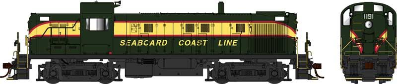 HO RS-3 Diesel w/Sound SCL #1196/grn&yel