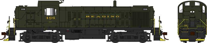 HO RS-3 Diesel RDG #467/grn