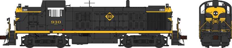 HO RS-3 Diesel w/Sound Erie #918/blk&yel