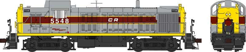 HO RS-3 Diesel w/Sound CR ex E-L #5545/gry yel.maroon